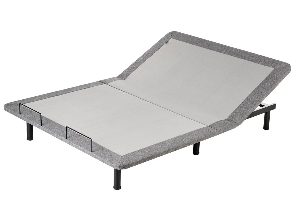 Sommier réglable électrique BRUNOY 140 x 200 cm Gris