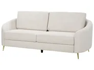 Living Room Set 6 Seater TROSA Fabric Light Beige_910968