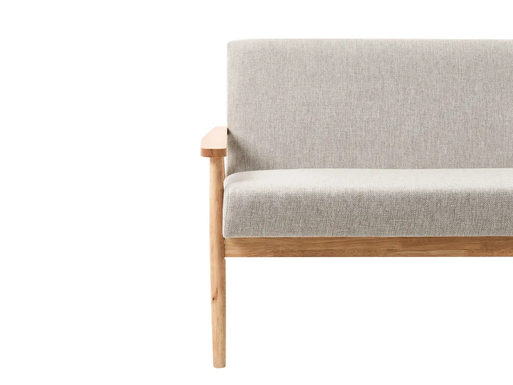 Sofa 3 Seater ESRUM Fabric Light Brown/ Grey_1015821