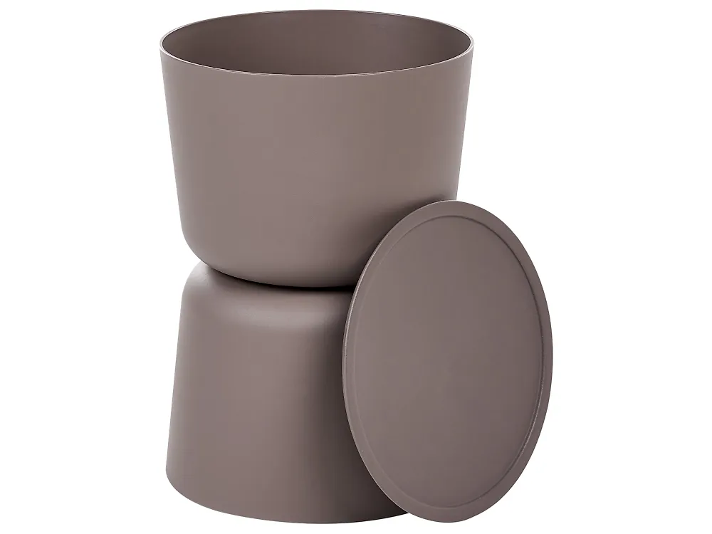Set of 2 Side Tables ATACAMA 32/40 cm 32/40 cm Brown Beige_1172085