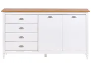 Szafka 2-drzwiowa SHILLINGTON Drewno sosnowe Biały_966298