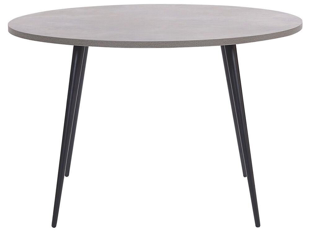 Dining Table ODEON Grey Concrete Effect 120 cm 120 cm