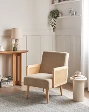 Armchair HOJBY Boucle Sand Beige_997570