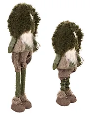 Set of 2 Christmas Decorations PORRAS 44-57/57-70 cm Gnome Brown/ Green_1174988