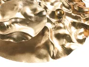 Dekoracja ścienna CALRY Metal 43 cm Złoty_1044326