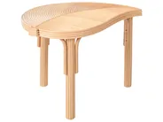 Zestaw 2 stolików kawowych PARALIA Rattan Naturalny_999444