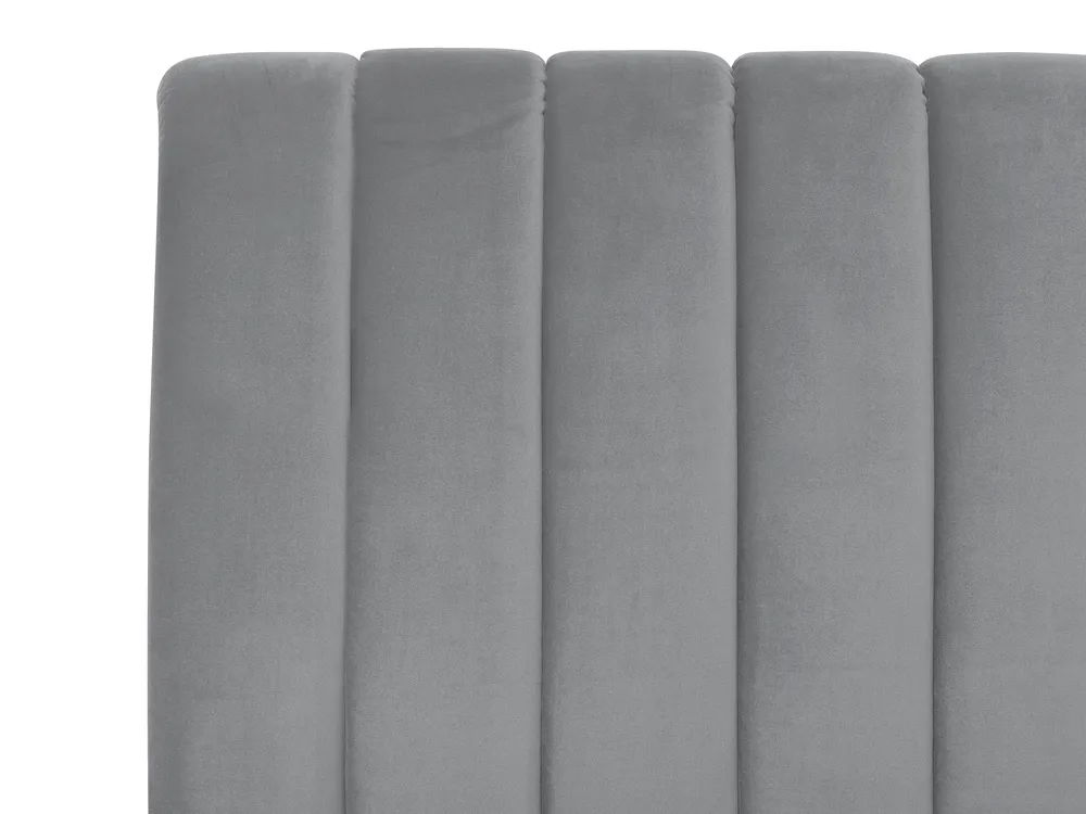 Bed Velvet MARVILLE 180 x 200 cm (EU Super King) Grey_765474