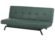 Sofa Bed 3 Seater LEEDS Fabric Green_923317