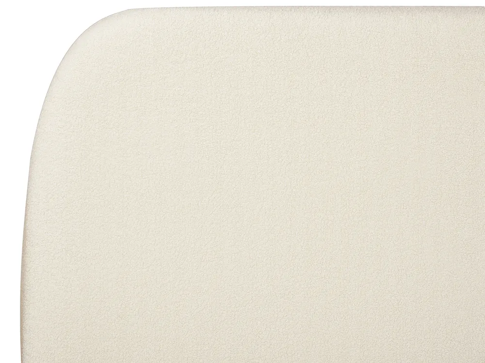 Wasserbett Bouclé ROISEL 160 x 200 cm Hellbeige_937502