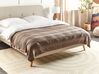 Cotton Bedspread 150 x 200 cm Brown DAULET_917792