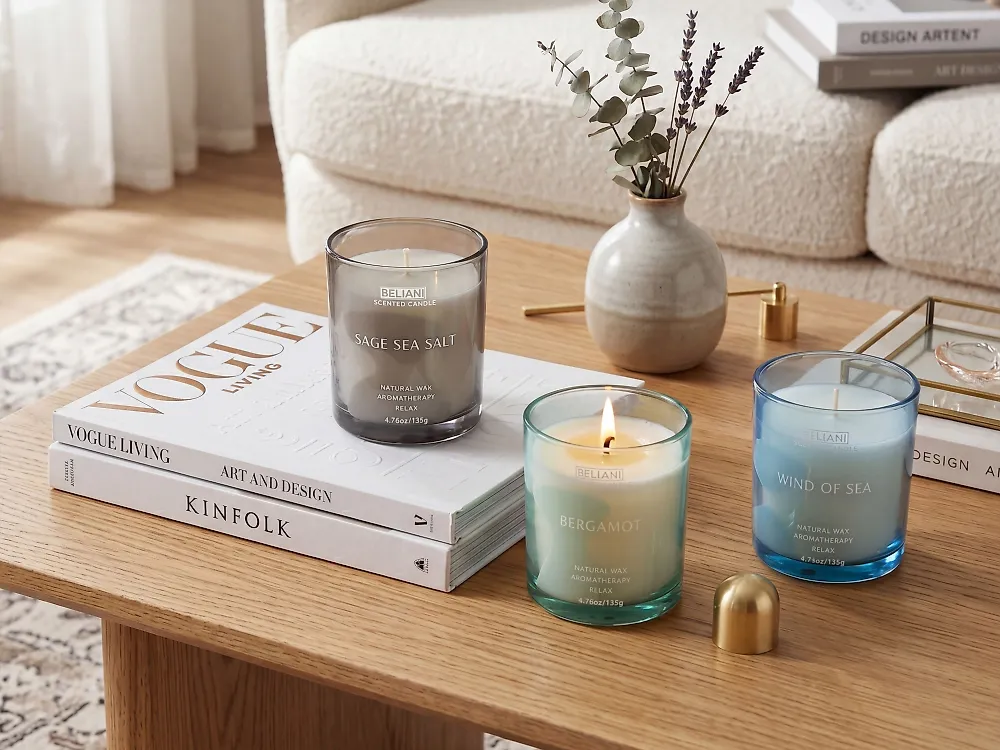 Set di 3 Candele Profumate SHEER JOY Cera di Soia Note fresche_1182469