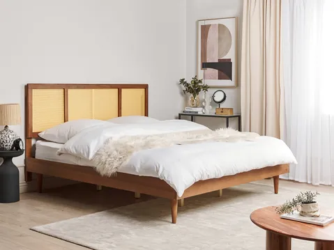 Wood and material bed frame sale