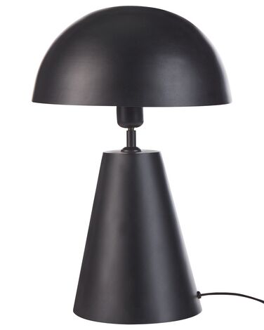 Tischlampe Metall schwarz 48 cm Kugelform PALMIET