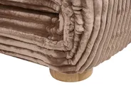 Sofa Bed 2 Seater ABISKO Corduroy Light Brown_1031111