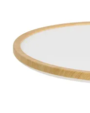 Lampa sufitowa LED VELORA Z pilotem Ze ściemniaczem Jasnobrązowy_1131008