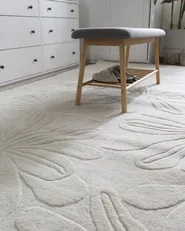 Rug CHENNAI Light Beige 200 x 300 cm Wool_1076447