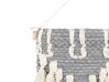 Wandbehang Baumwolle beige / grau mit Fransen MAHRI_864084