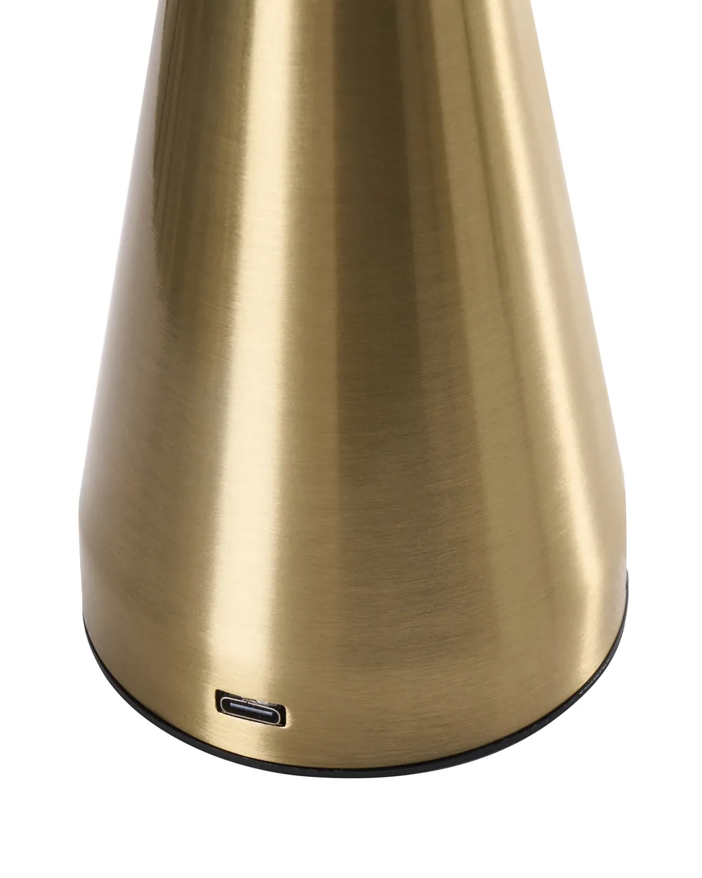 Set of 2 Wireless LED Table Lamp KULFO with Dimmer Metal Gold_1042349