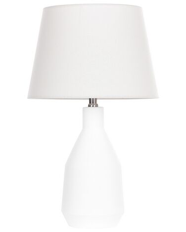 Lampa stołowa ceramiczna biała LAMBRE