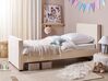 Sametová postel 90 x 200 cm béžová TEENIE_895326