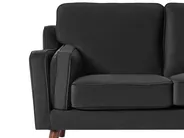 Divano 3 posti LOKKA Velluto Nero_705445