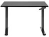 Fekete manuálisan állítható íróasztal 120 x 72 cm DESTINES_898877