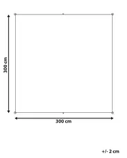 Árnyékoló napvitorla LUKKA 300 cm 300 cm Szürke_813082