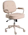Desk Chair PARAMUS Faux Leather Beige