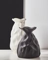 Stoneware Flower Vase 31 cm Black COONTAIL_935256