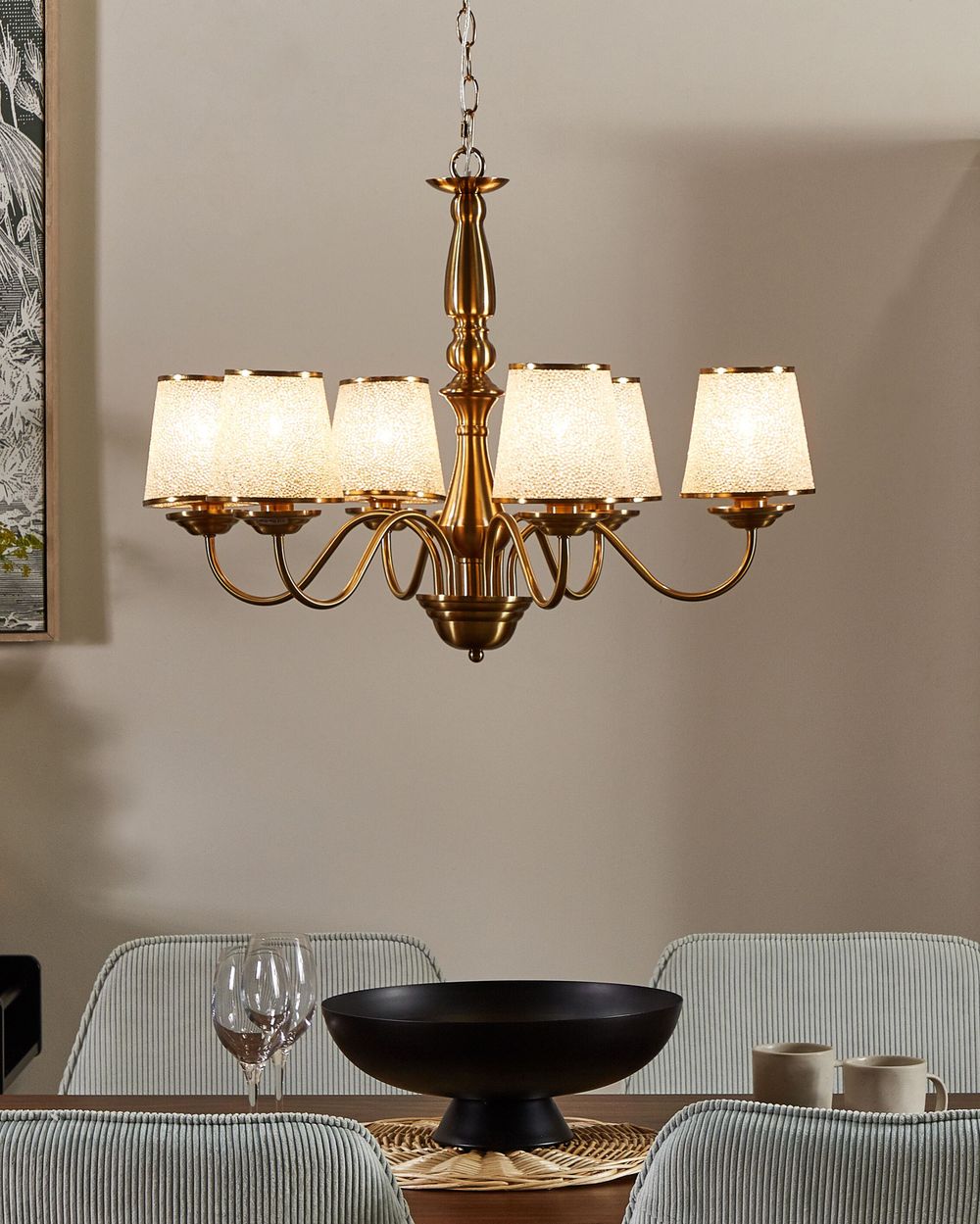 Lustre BRADANO Métal Laiton