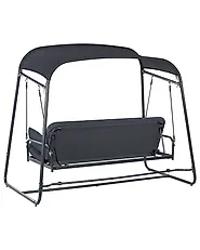 Patio Swing MARSCIANO Metal Dark Grey_961272