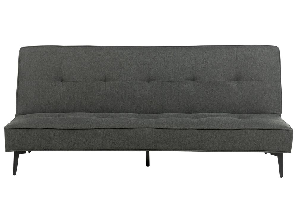 Fabric Sofa Bed Dark Grey ESSVIK Beliani