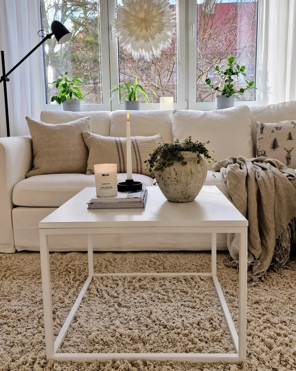 Rug BITLIS Light Beige 140 x 200 cm Cotton_900298