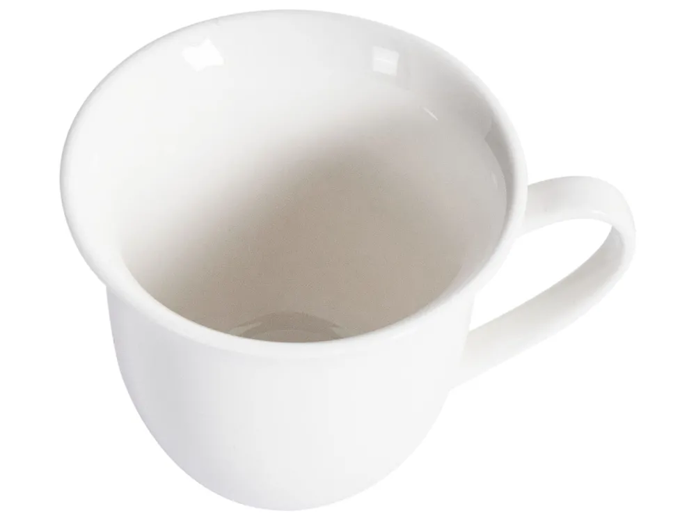 Set di 8 tazze con piattini ELDERBERRY Porcellana Bianco_986463