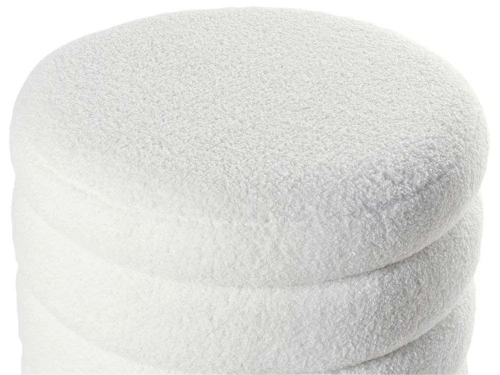 Puf CHILLY Boucle Złamana biel_961907
