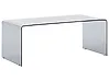 Coffee Table KENDALL Tempered Glass Black