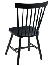Set of 2 Dining Chairs BURGES Wood Black_1077020