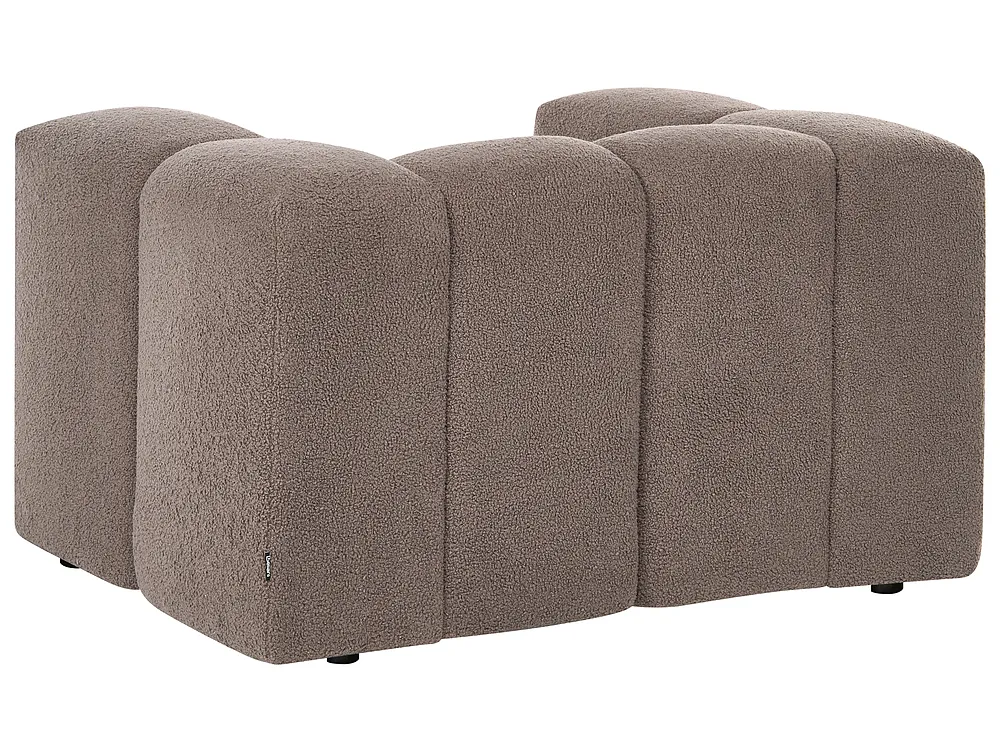Living Room Set 5 Seater ANTOLA Boucle Taupe_1161706