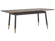 Extending Dining Table CALIFORNIA Dark Brown 160/200 cm 90 cm_785973