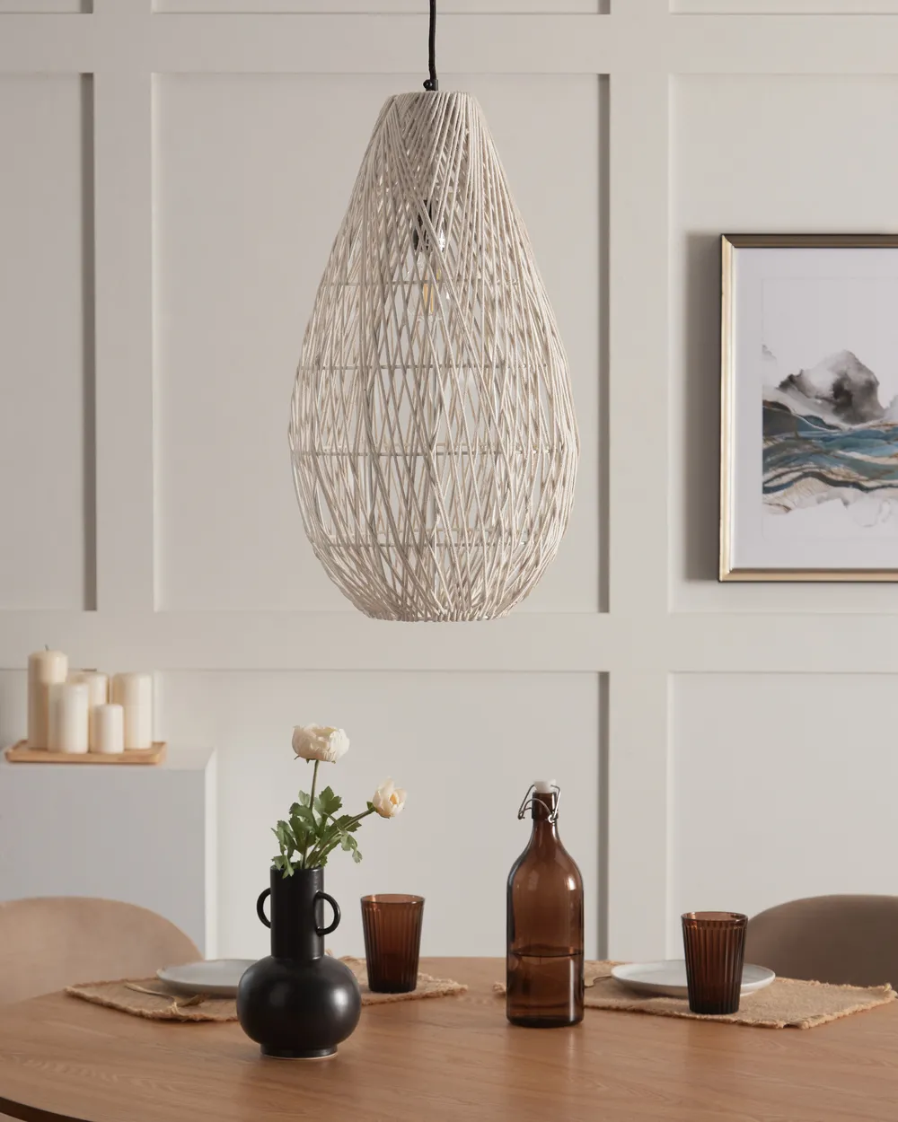 Pendant Lamp ANNOTTO Cotton Beige_898767