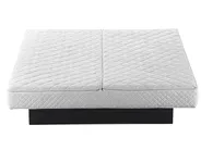 Wasserbett Bouclé ROISEL 160 x 200 cm Hellbeige_937788