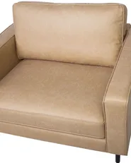 Poltrona SAVALEN Pelle sintetica Beige_723732