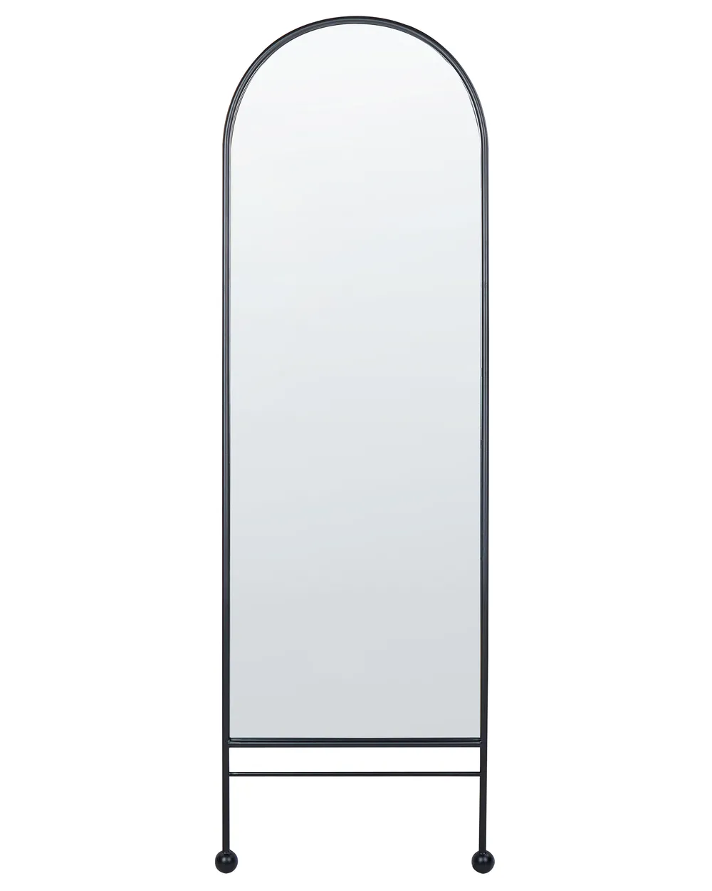 Wall Mirror JARNAGES 45 cm 145 cm Metal Black