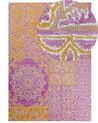 Alfombra de lana rosa/amarillo mostaza 160 x 230 cm AVANOS_830713