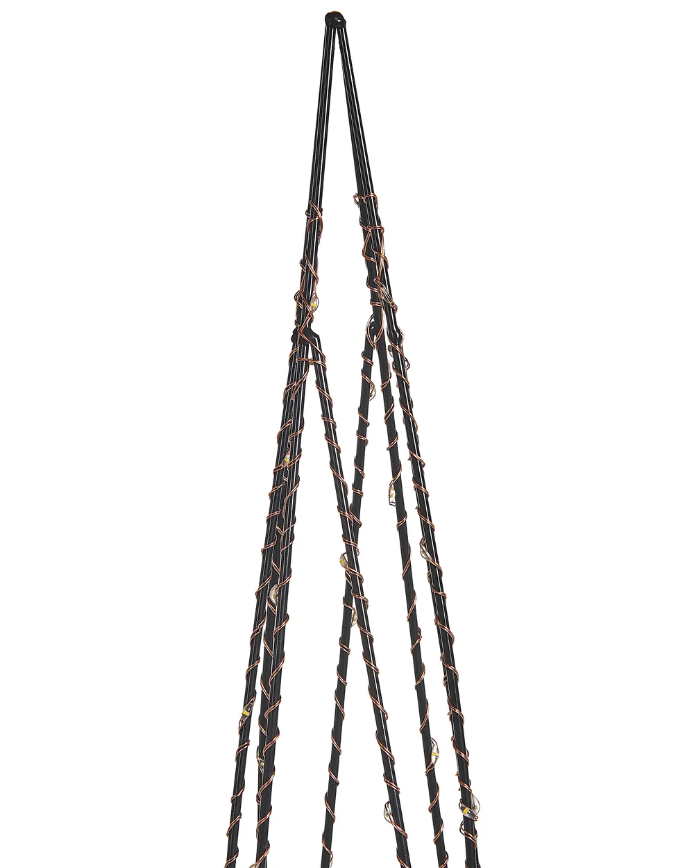 Zestaw 2 dekoracji świątecznych LED NEIDEN 52/38 cm Choinka Srebrny_812541