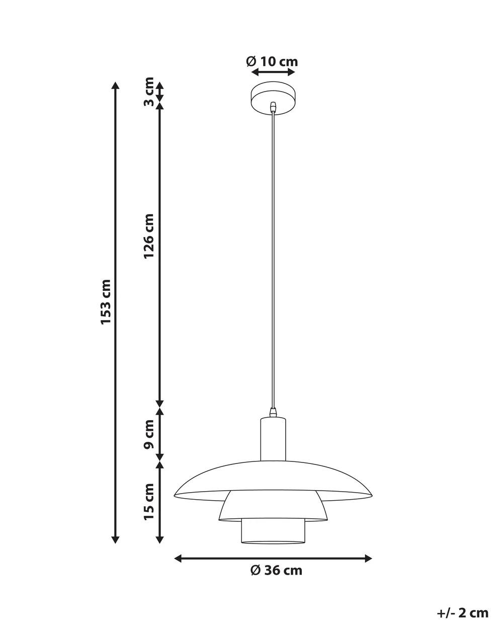 Lampadario HILBA Metallo Bianco_987692