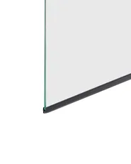 Shower Bath Screen LAPAN 1400 x 800 mm Black_944148