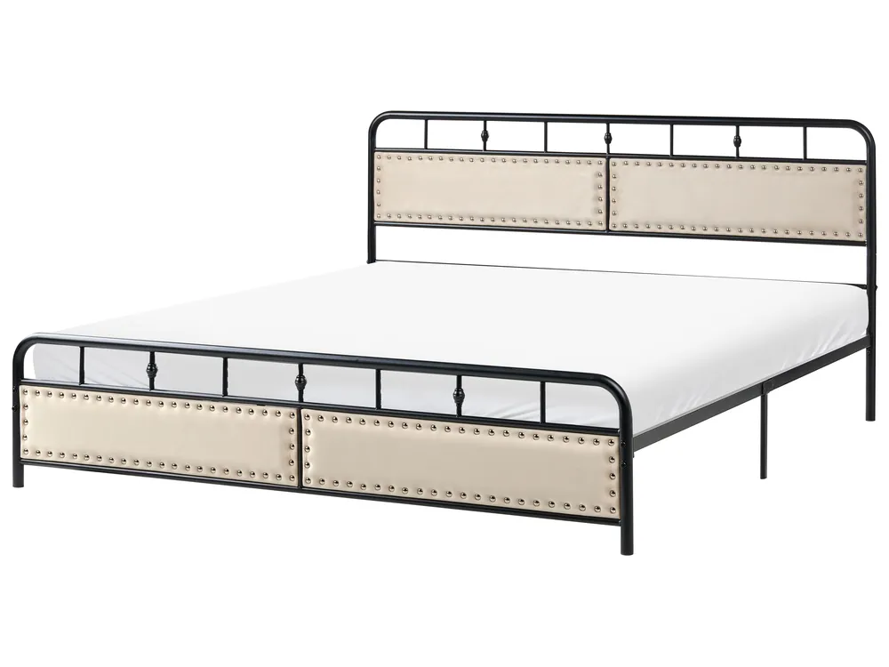 Metal Bed Black BREUILLET Various Sizes