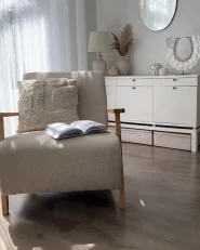 Fauteuil LESJA Tissu Beige clair_1170371