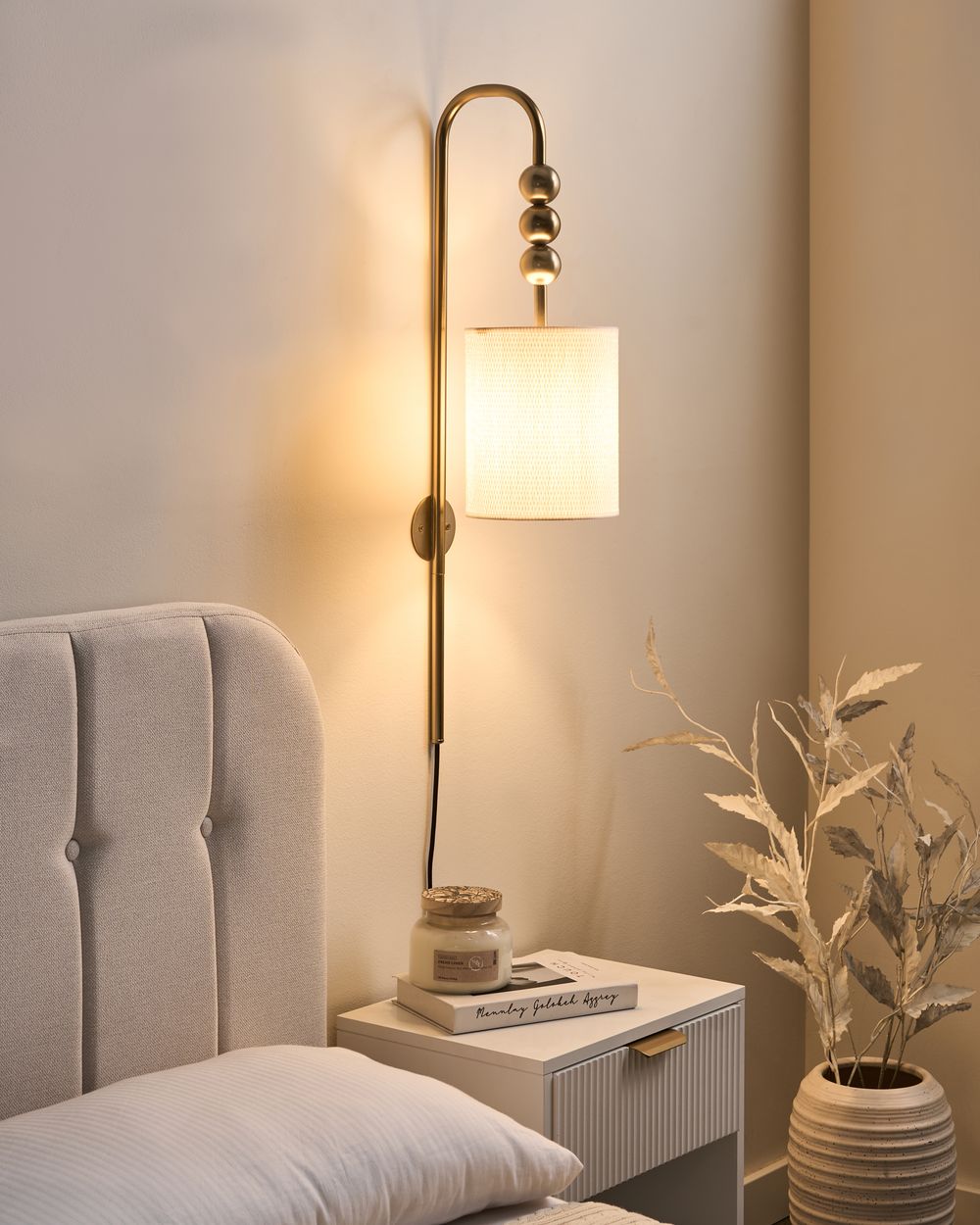 Lampada da parete LOKY Metallo Ottone